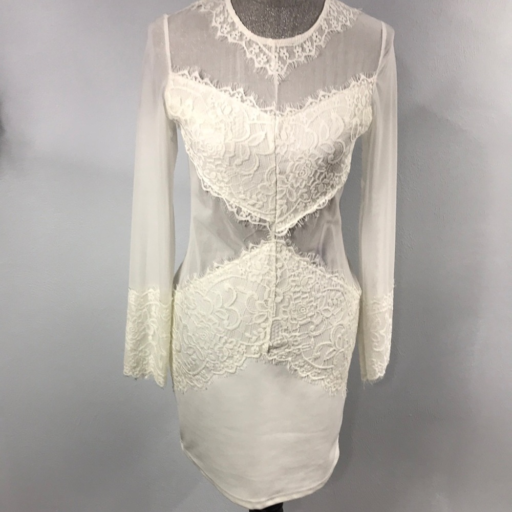 Bachelorette party white dress. Size large. NWT